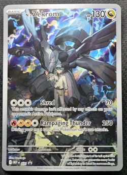 Pokemon TCG Holo Full Art N’s Zekrom Promo Card #31 Near Mint Pack Fresh! - Image 1