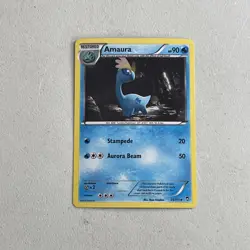 Pokemon TCG 2014 XY Furious Fists Card -- Amaura 25/111 Cosmos Holo - Image 1