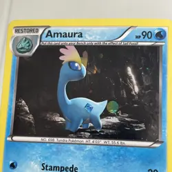 Pokemon TCG 2014 XY Furious Fists Card -- Amaura 25/111 Cosmos Holo - Image 2