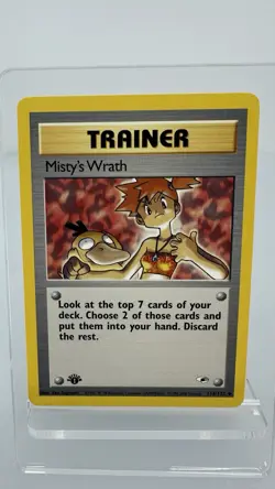 Pokemon Card - Misty's Wrath Gym Heroes 114/132 Uncommon 1st Edition - Image 1