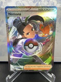 Pokemon TCG Nemona Full Art Holo Card 238/091 SV Paldean Fates Near Mint - Image 1