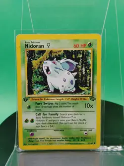 Nidoran 57/64 1st Edition Jungle Set Common 1999 English Pokemon Card WoTC - Image 1