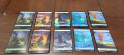 Magic The Gathering Full Art Land Final Fantasy Foreign x10 See Pictures - Image 1