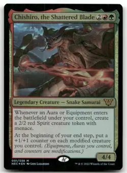 Chishiro, the Shattered Blade #1 (Foil) (NM) Kamigawa Neon Dynasty NEC Magic MTG - Image 1