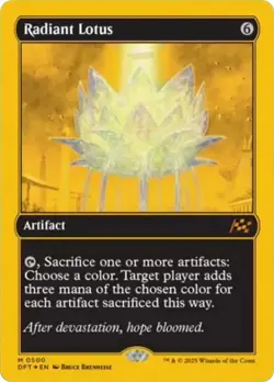 Radiant Lotus (First-Place Foil) [Aetherdrift] Foil Near Mint - Image 1
