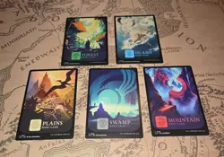 MTG Lot of 5 The Lost Caverns of Ixalan Full Art Lands Regular NM - Image 1