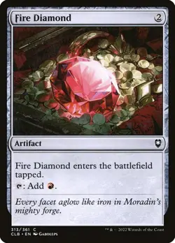 NM Foil Fire Diamond, MTG, Baldur's Gate, Magic the Gathering, 313 - Image 1