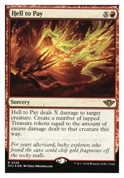 Hell to Pay (foil) Outlaws of Thunder Junction MTG - NM+ *Mythic Relics* - Image 1
