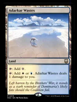 Adarkar Wastes LP Light Play Modern Horizons 3 Commander MTG [12543] - Image 1