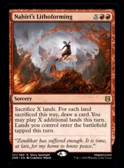 Nahiri's Lithoforming LP Light Play Zendikar Rising MTG [12371] - Image 1