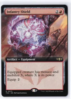Infantry Shield (Extended Art) Commander: Tarkir: Dragonstorm #75 MTG NM / M - Image 1