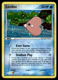 2006 Pokemon - Crystal Guardians Luvdisc Basic/Rare Holo #7 - Image 1