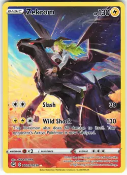 Zekrom TG05/TG30 Pokemon SWSH09: Brilliant Stars Trainer Gallery Holo Ultra Rare - Image 1