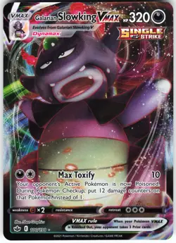 Galarian Slowking VMAX 100/198 Pokemon SWSH06: Chilling Reign Holo Ultra Rare NM - Image 1