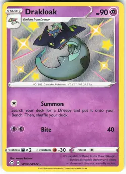 Drakloak SV061/SV122 Pokemon Shining Fates: Shiny Vault Holo Shiny Holo Rare NM - Image 1