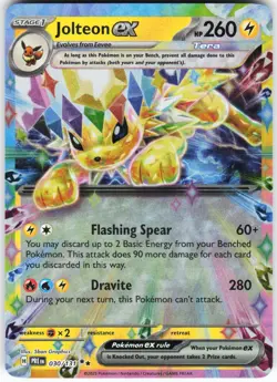 Jolteon ex - 030/131 Pokemon SV: Prismatic Evolutions Holo Double Rare NM - Image 1