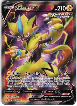 Zeraora V (Full Art) 165/198 Pokemon SWSH06: Chilling Reign Holo Ultra Rare NM - Image 1