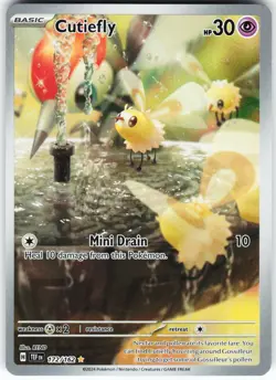 Cutiefly 172/162 Pokemon SV05: Temporal Forces Illustration Rare NM - Image 1