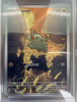 Pokemon Surging Sparks 205/191 Phanpy Illustration Rare PSA 10 - Image 2