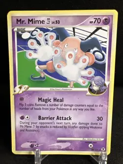 Mr. Mime E4 Rare Pokemon Card Rising Rivals 28/111 2009 - Image 1