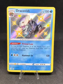 Pokemon TCG Dracovish SV036/SV122 Shining Fates Shiny Holo Rare NM - Image 1