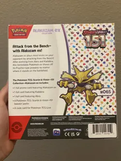 Pokemon TCG: Scarlet & Violet-151 Alakazam ex Collection Booster Box 820650855269 - Image 2