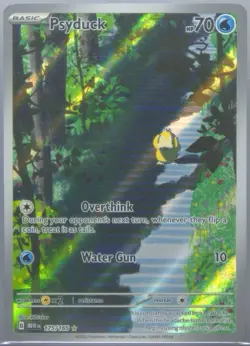 Pokemon 2023 Mew En-151 Illustration Rare #175 Psyduck PSA 9 Mint - Image 3