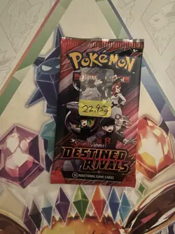 (VERY HEAVY) 22.45g Pokemon TCG Destined Rivals Booster Pack (SEALED) - Image 2