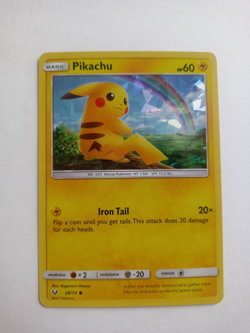Pokemon TCG Sun & Moon Shinning Legend Cracked Ice HOLO Pikachu #28/73 - NM - Image 1