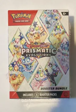 Pokemon TCG Prismatic Evolutions Booster Bundle. Factory Sealed, shrinkwrap tear - Image 1