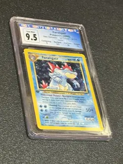 Pokemon CGC 9.5 GEM Neo Genesis Feraligatr 1ST EDITION HOLO #4 CGC 10 UPGRADE 💎 - Image 2