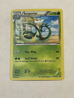 Pokemon TCG Serperior 5/114 Black & White Base Set Holo Rare NM 2011 NICE LOOK!! - Image 3