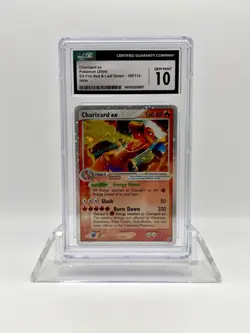 CGC 10 Charizard ex 105/112 Pokemon 2004 EX FireRed & LeafGreen Holo Ultra Rare - Image 1