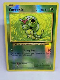 2016 Pokemon XY Evolutions Caterpie Reverse Holo 3/108 - Image 1