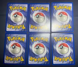 Lot of 6 Vintage 2000 Pokemon TCG Base Set 2 Squirtle LP 93/130 - Image 2