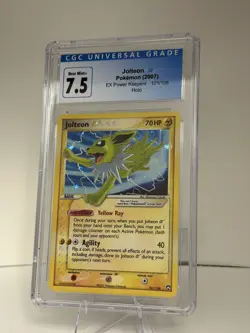 Pokemon Jolteon Gold Star EX Power Keepers Holo Ultra Rare #101 CGC 7.5 - Image 1