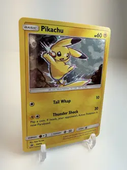 2017 Pokemon Sun & Moon Black Star Promo SM98 Pikachu Cosmos Holo NM - Image 2