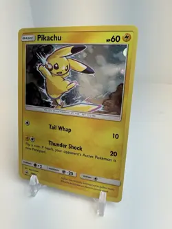 2017 Pokemon Sun & Moon Black Star Promo SM98 Pikachu Cosmos Holo NM - Image 3