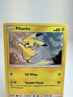 2017 Pokemon Sun & Moon Black Star Promo SM98 Pikachu Cosmos Holo NM - Image 4