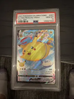 Pokemon Celebrations Flying Pikachu VMAX Full Art 007/025 PSA 10 Gem Mint - Image 1