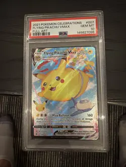 Pokemon Celebrations Flying Pikachu VMAX Full Art 007/025 PSA 10 Gem Mint - Image 2