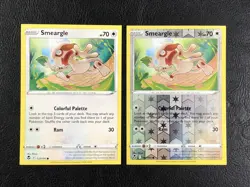 Square Cut Pair - Smeargle 137/195 - Silver Tempest - Pokemon TCG - Error - Image 1