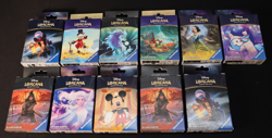 Lot Of 11 Lorcana Card Sleeves Assorted Characters Factory Sealed - Image 1