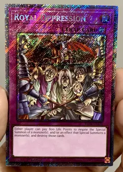 Yugioh Royal Oppression RA04-EN120 Platinum Secret Rare 1st Ed NM w/Tracking - Image 1