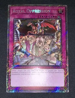 Yugioh Royal Oppression RA04-EN120 Platinum Secret Rare 1st Ed NM w/Tracking - Image 3
