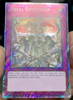 Yugioh Royal Oppression RA04-EN120 Platinum Secret Rare 1st Ed NM w/Tracking - Image 5