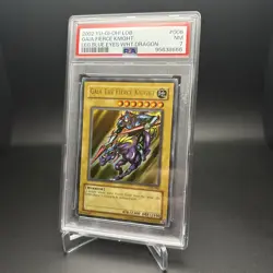 YUGIOH Gaia The Fierce Knight LOB-006 Unl PSA 7 - Image 1