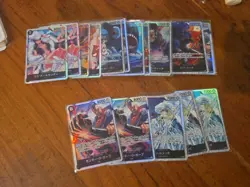 19x japanese one piece super rare BLACK SR card lot assorted sets - Image 1