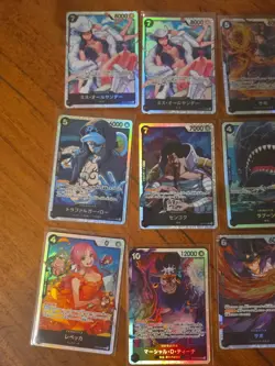19x japanese one piece super rare BLACK SR card lot assorted sets - Image 2