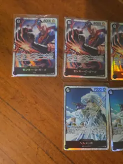 19x japanese one piece super rare BLACK SR card lot assorted sets - Image 4